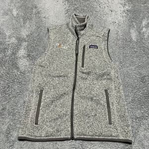 Patagonia Better Sweater Vest Womens Small Gray Heather Zip Jacket